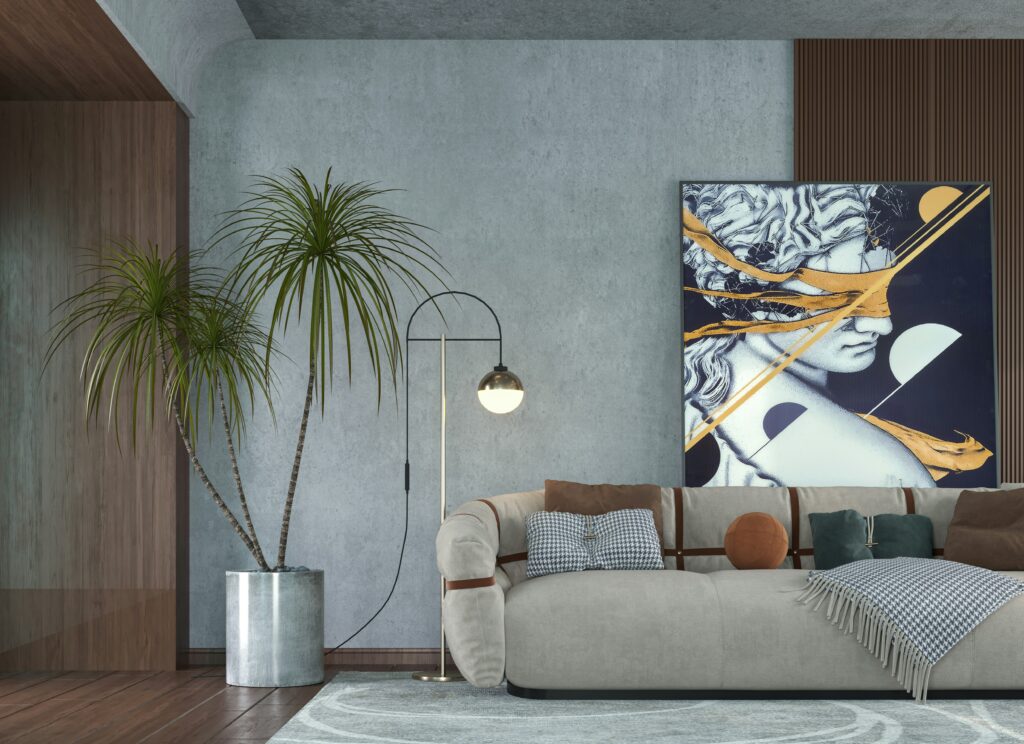 Bohemian home decor with layered textiles and eclectic patterns