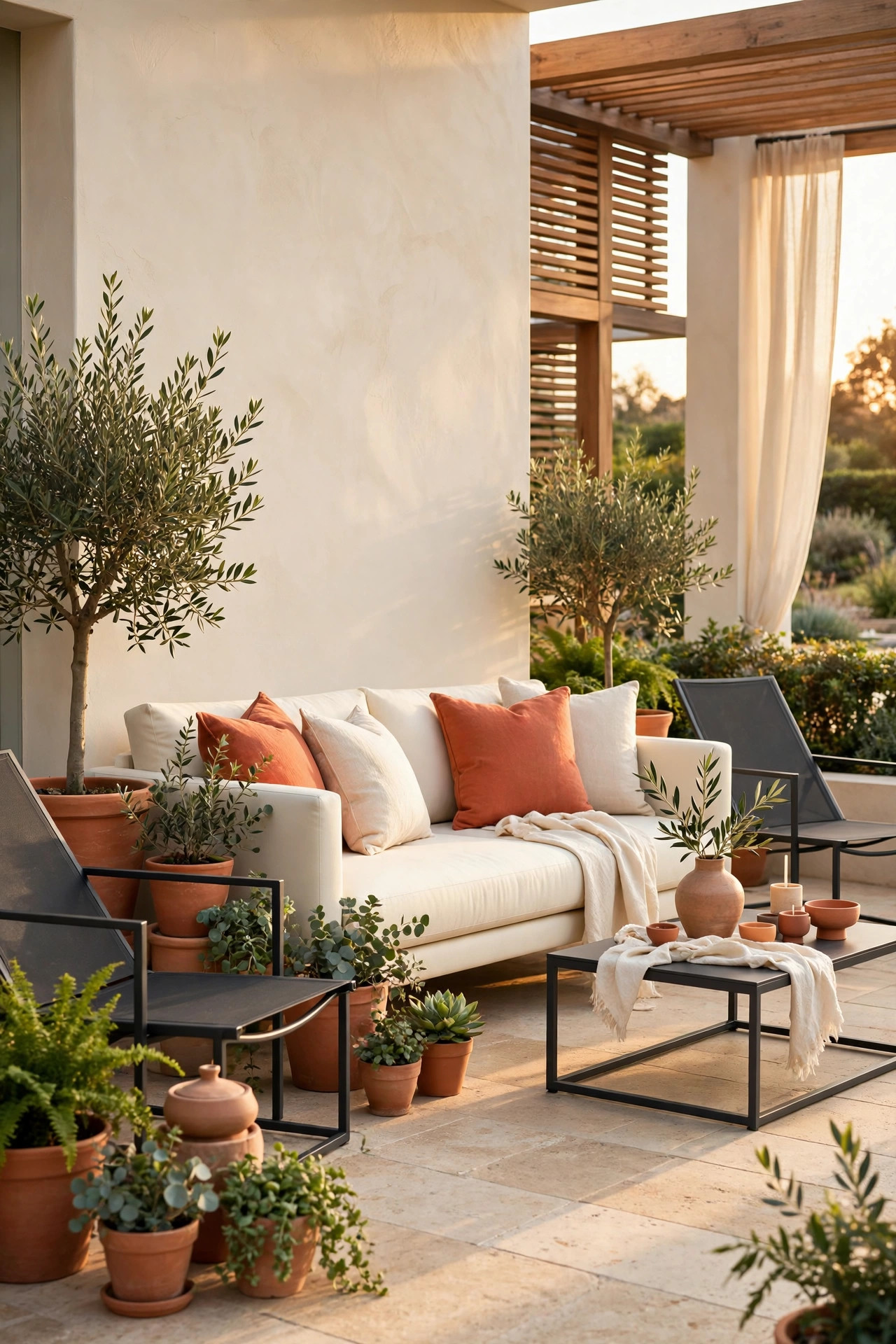 Outdoor patio living space
