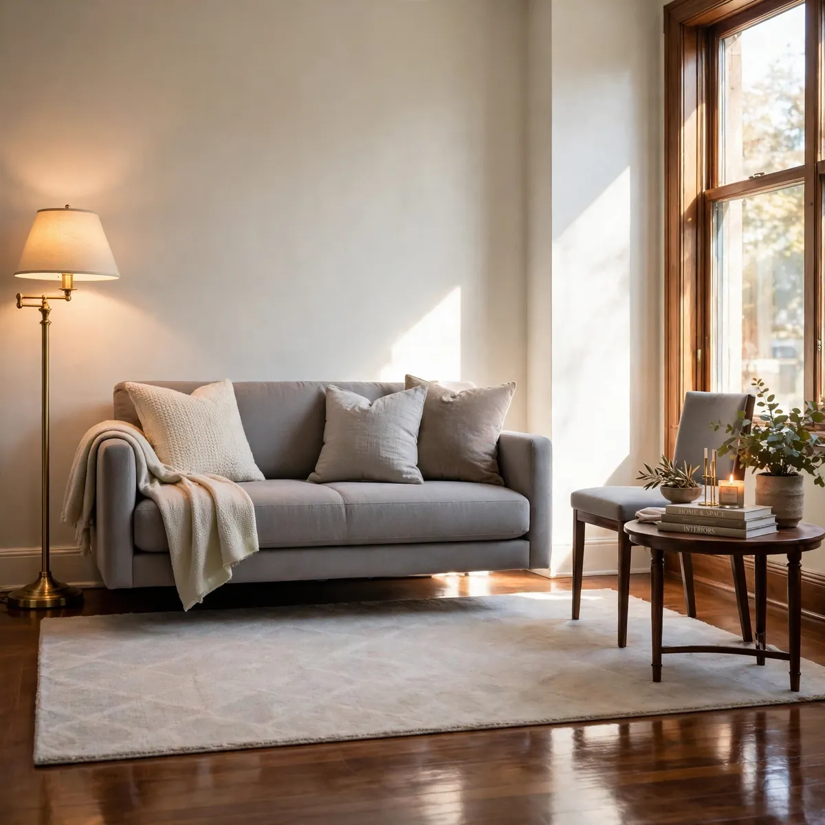 25 Apartment Living Room Ideas That Make a Rental Feel Like Home apartment living room ideas: Float the Sofa Off the Wall for Breathing Room