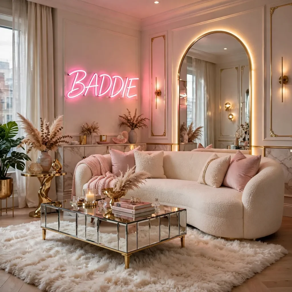 15 Stunning Baddie Living Room Ideas Full of Glam, Glow & Confidence baddie living room: Do the Final Edit