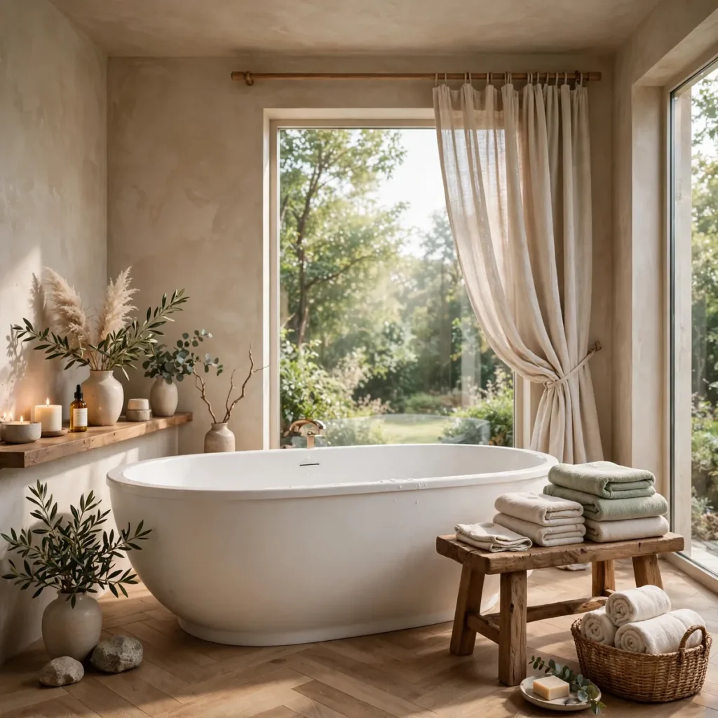 bathroom decor ideas: Swap in a Sculptural Freestanding Tub