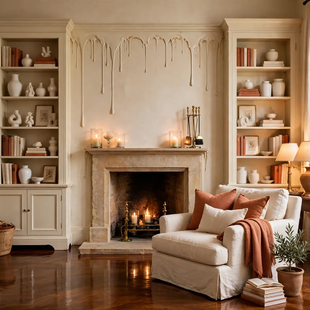 living room bookshelves ideas: Built-Ins Flanking the Fireplace, Done the Easy Way