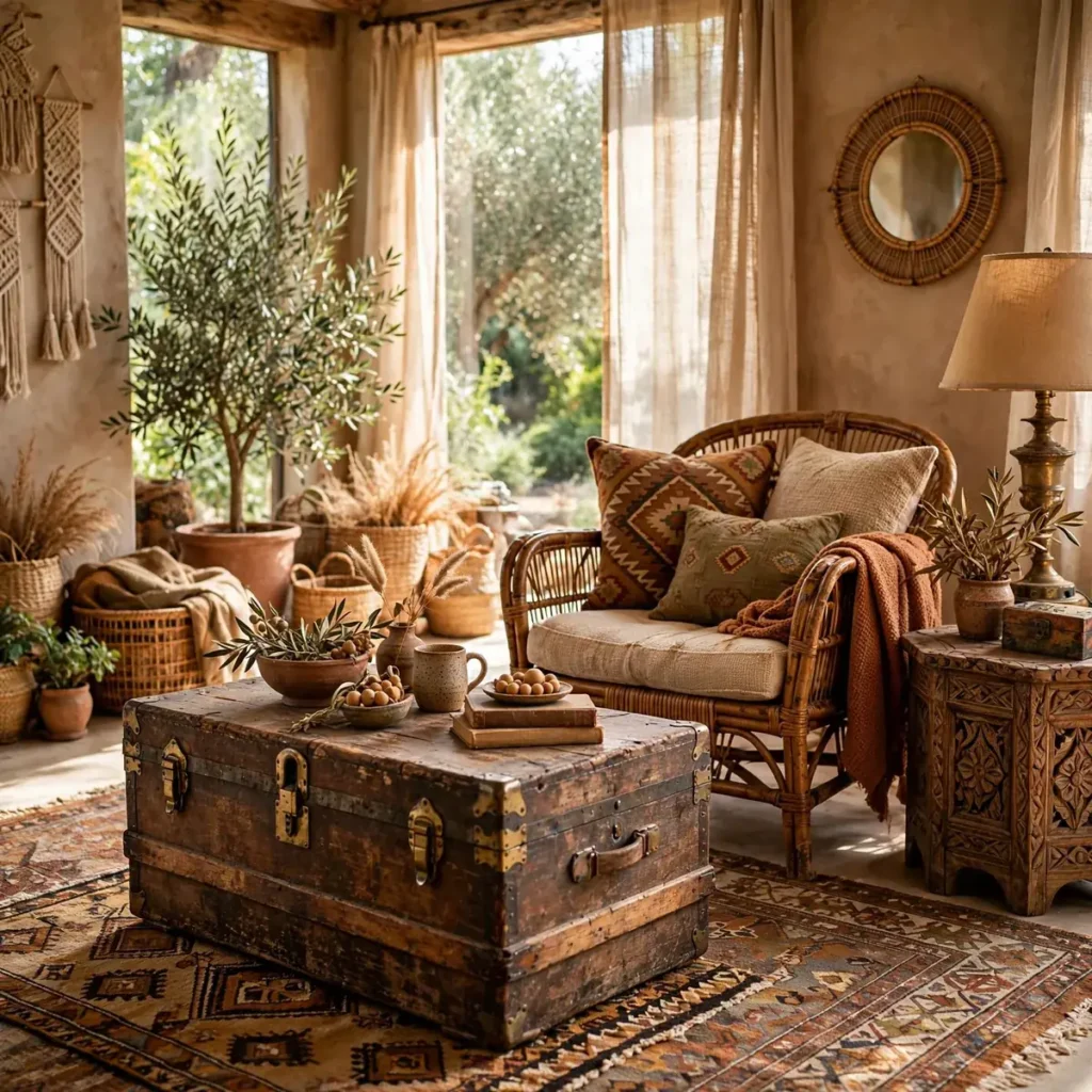 bohemian decor ideas: Vintage and Thrifted Furniture With a Story