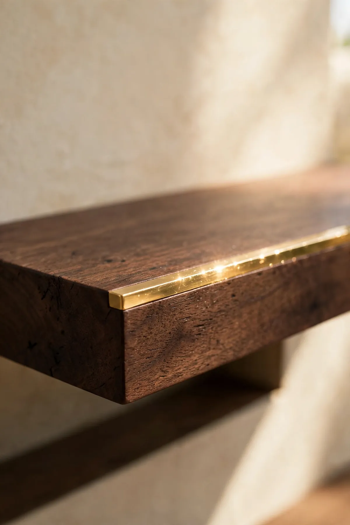 25 Cantilever Staircase Ideas That Make Steps Look Like They Float cantilever staircase ideas: Brass Inlay Strip Along Each Tread Edge