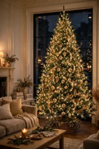 christmas decor ideas: Start with a Warm-Glow Tree, Not a Rainbow One