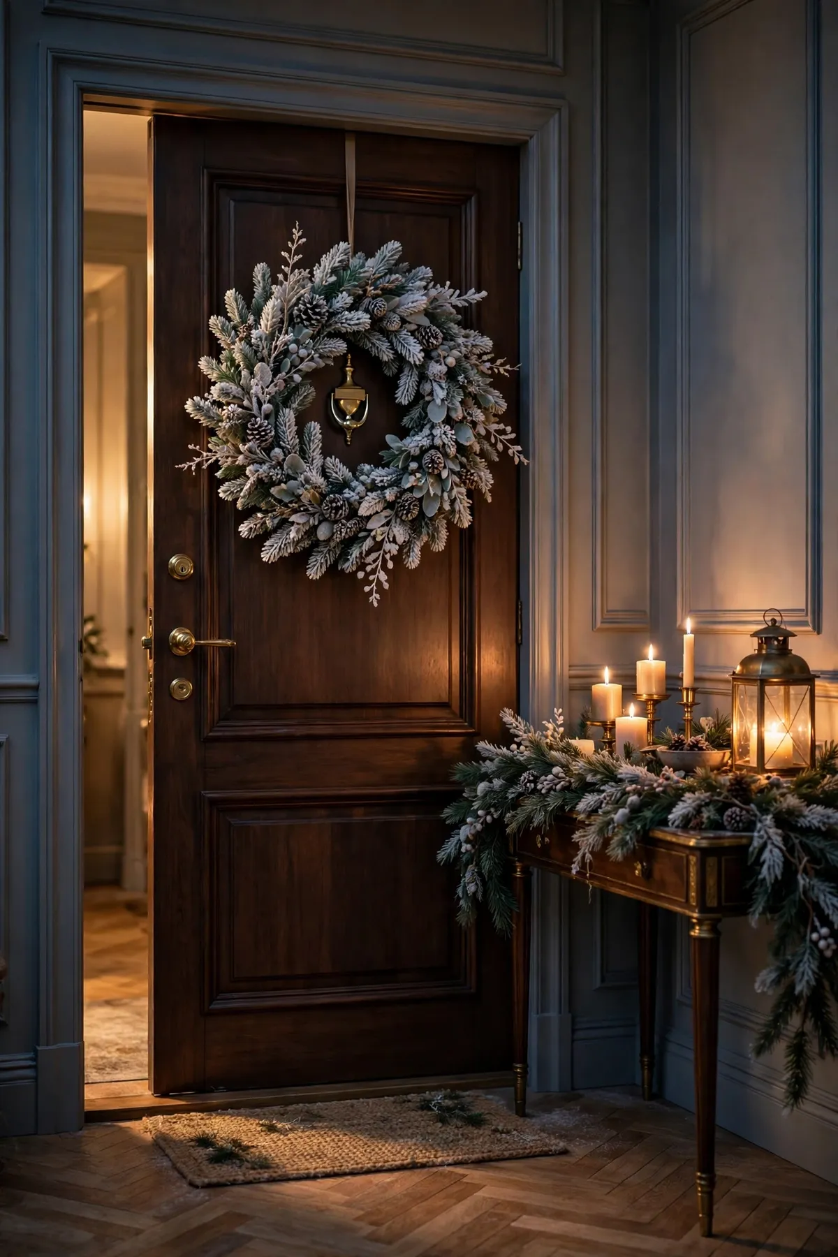 christmas decor ideas: Christmas Decor Ideas for the Entryway That Set the Tone