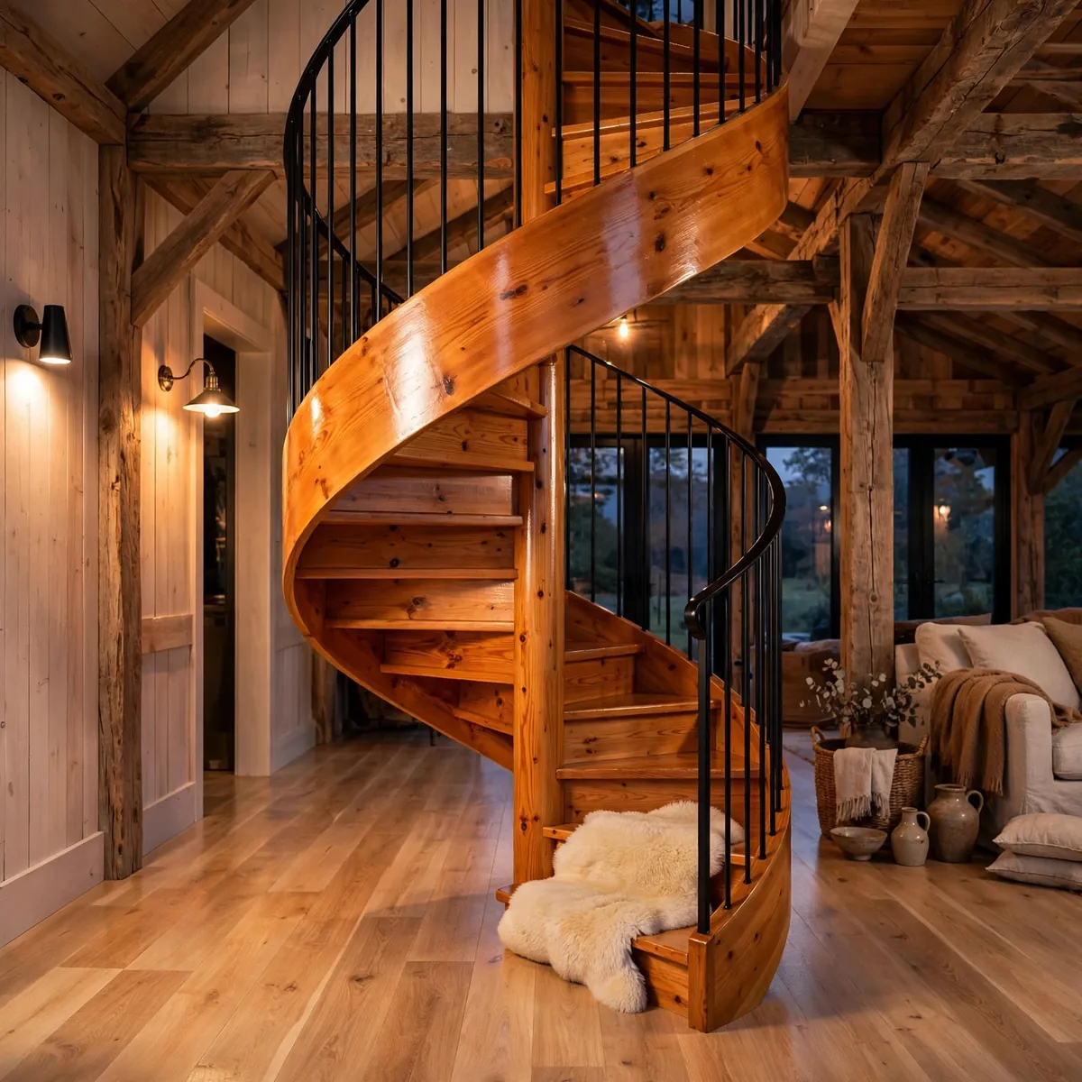 25 Circular Staircase Ideas That Save Space and Steal the Show circular staircase ideas: Use the Hollow Core as a Reading Seat
