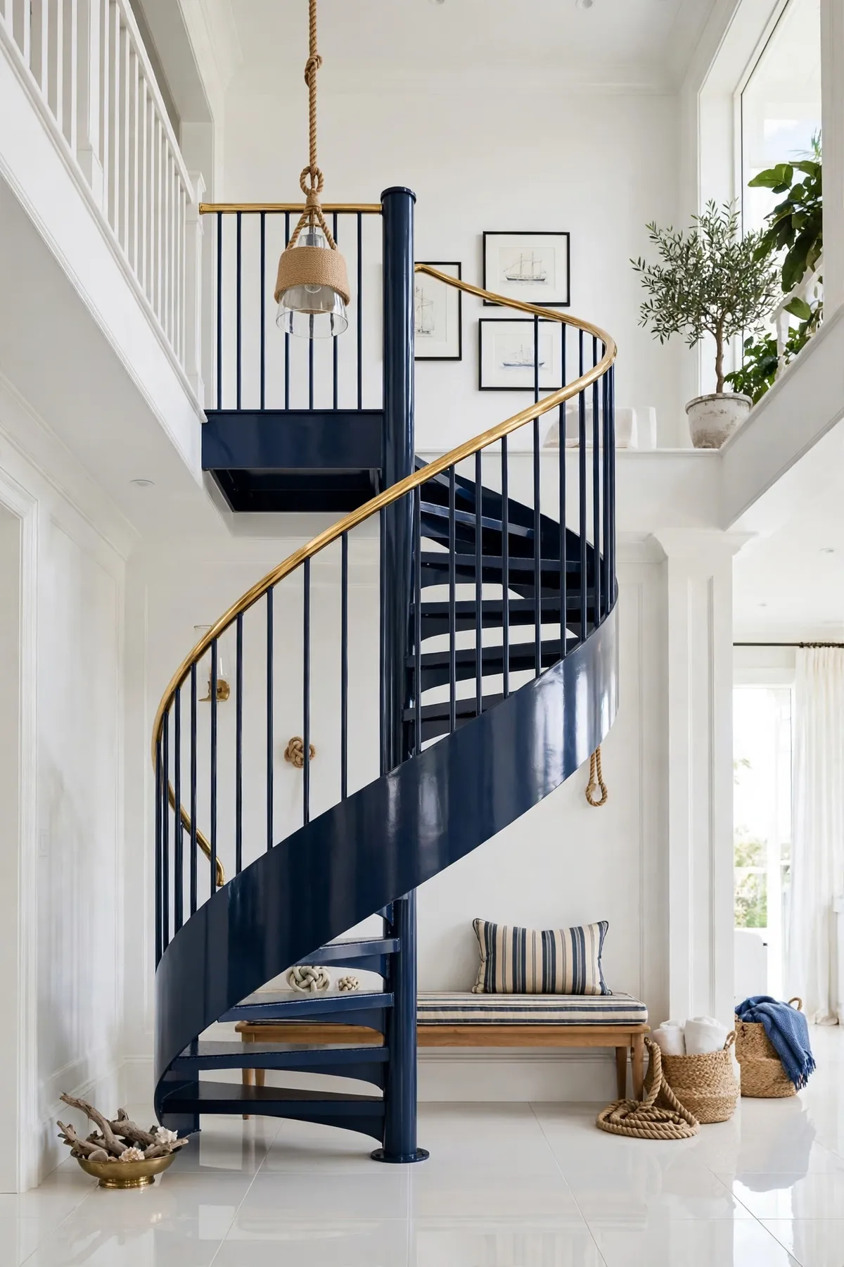 25 Circular Staircase Ideas That Save Space and Steal the Show circular staircase ideas: Go All Black for Graphic Drama