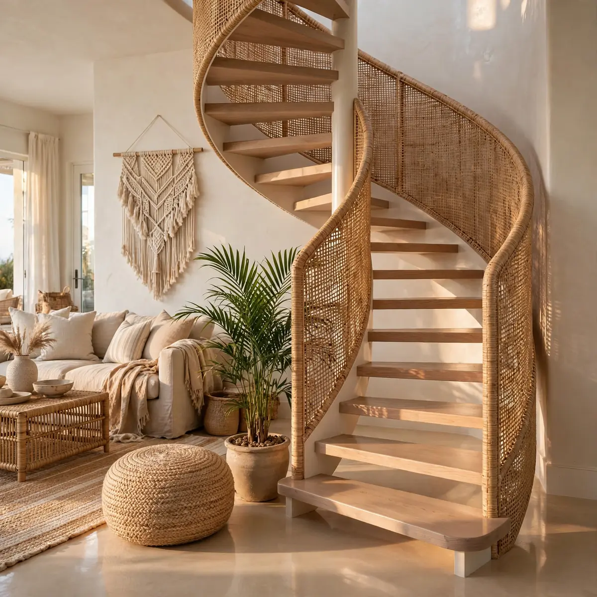25 Circular Staircase Ideas That Save Space and Steal the Show circular staircase ideas: Install a Child-Safe Gate That Follows the Curve