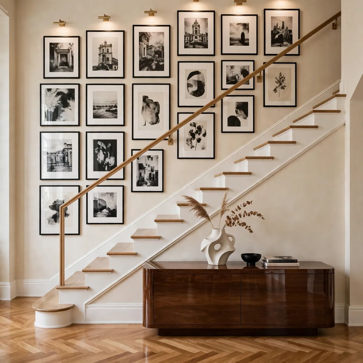 25 Closed Staircase Ideas That Prove Solid Risers Can Be Stunning closed staircase ideas: Turn the Under-Stair Void Into a Home Office Nook
