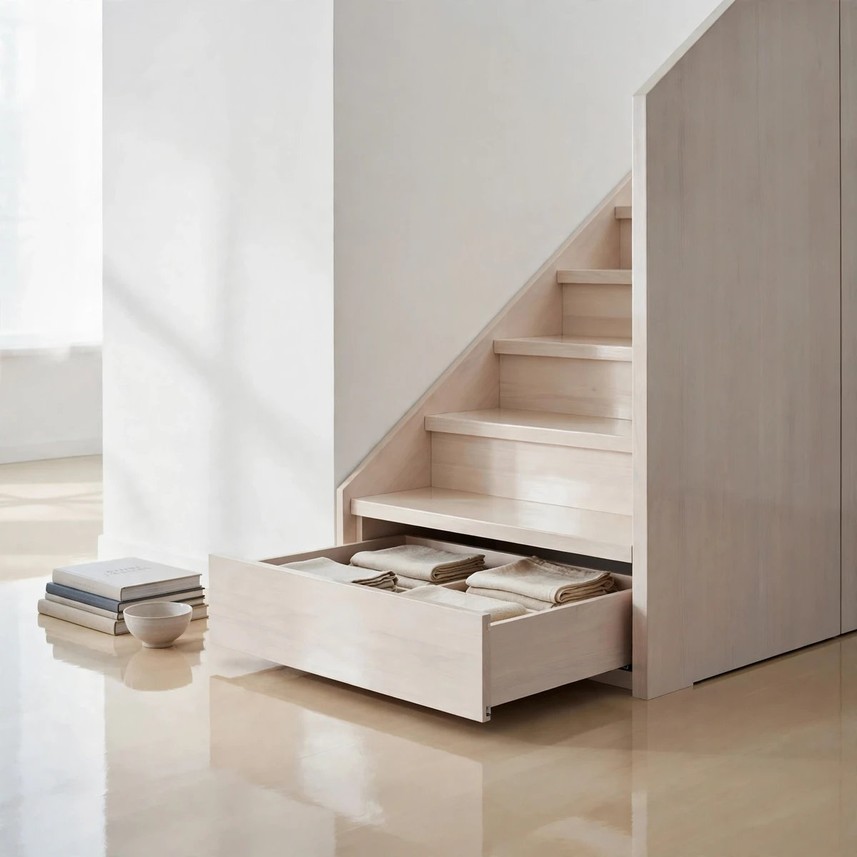 25 Closed Staircase Ideas That Prove Solid Risers Can Be Stunning closed staircase ideas: Install a Classic Runner With Brass Rods