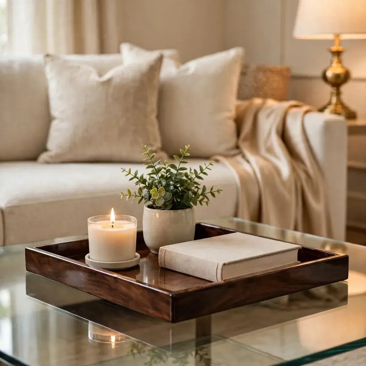 classy living room ideas: Style a Tray: The 60-Second Classy Upgrade