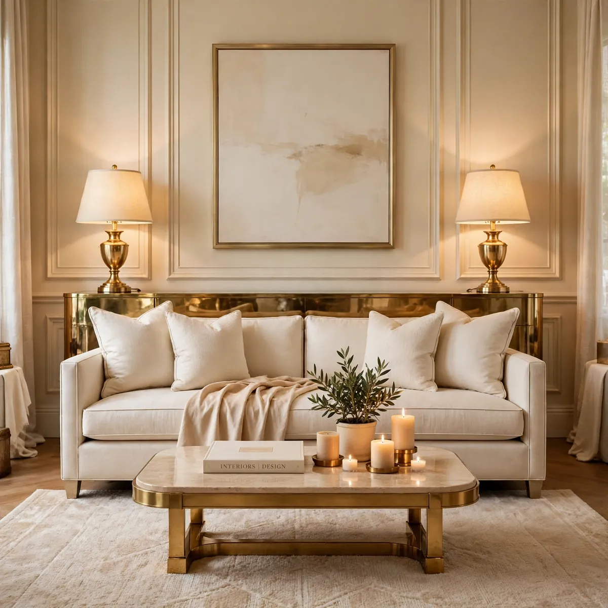 classy living room ideas: Add Matching Table Lamps for Instant Symmetry