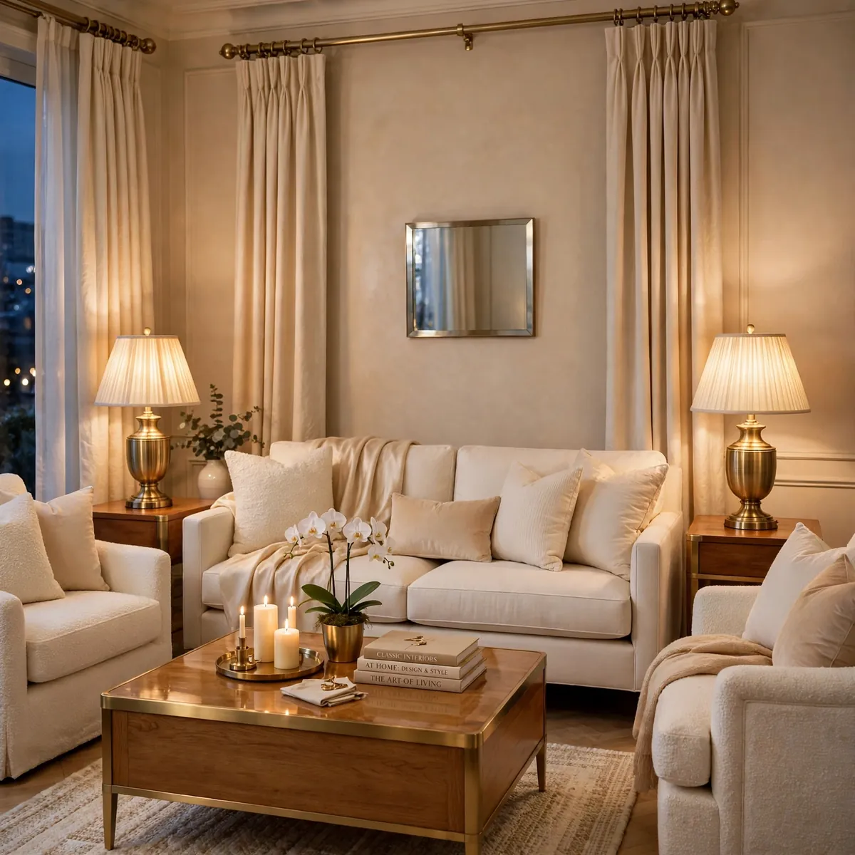 classy living room ideas: Use One Consistent Metal Finish