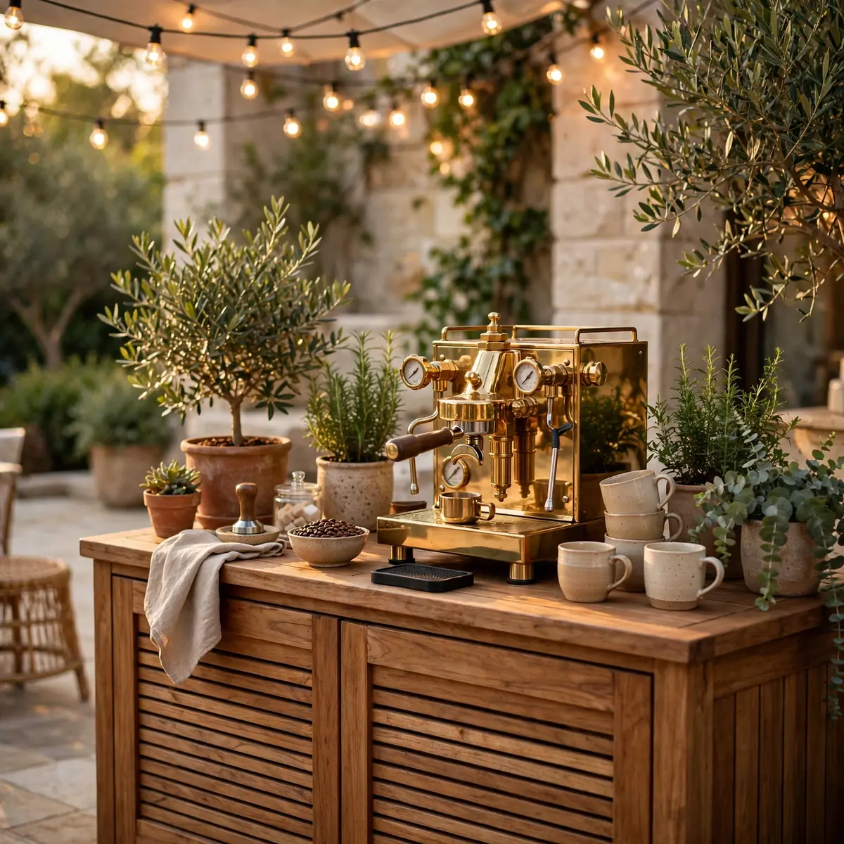 coffee bar ideas: An Outdoor Coffee Bar Built for the Patio