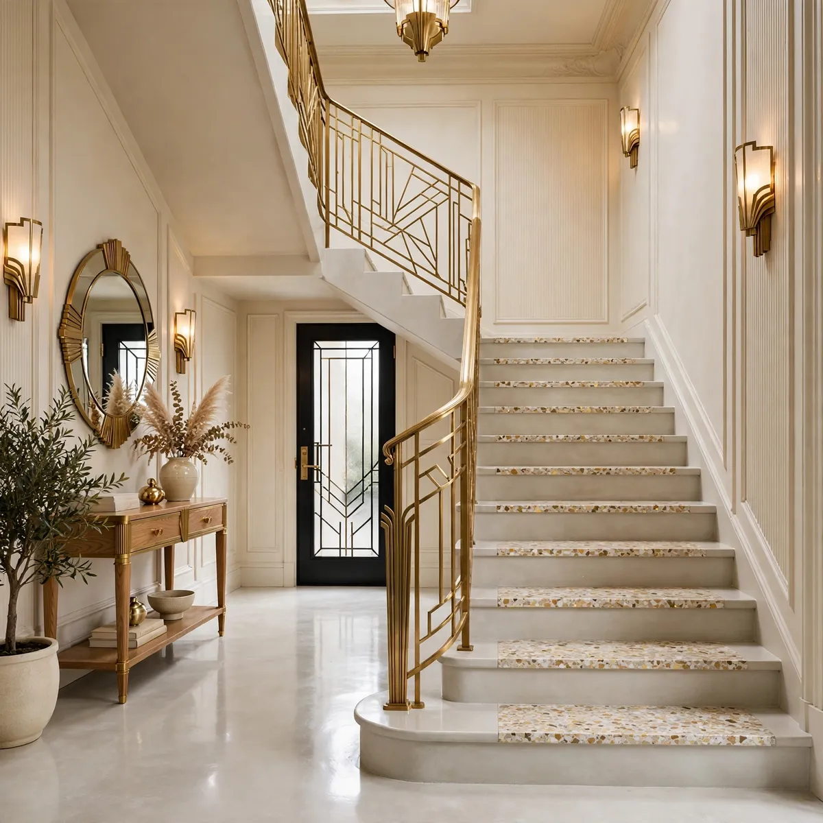 25 Concrete Staircase Ideas That Are Anything But Cold and Grey concrete staircase ideas: Add Warmth With Recessed Tread Lighting