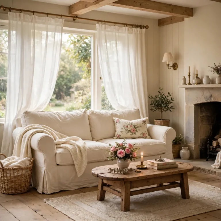 cottage decor ideas: Layer Soft Florals Without Overwhelming the Room