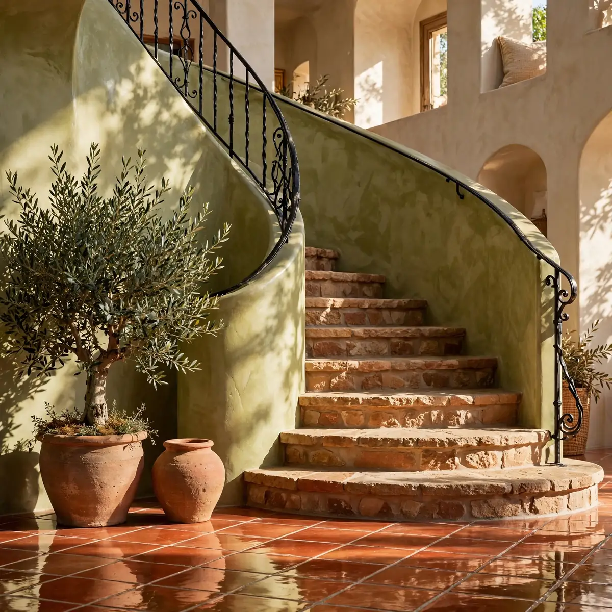25 Curved Staircase Ideas for a Show-Stopping Stair curved staircase ideas: Run Frameless Glass Panels Along the Bend