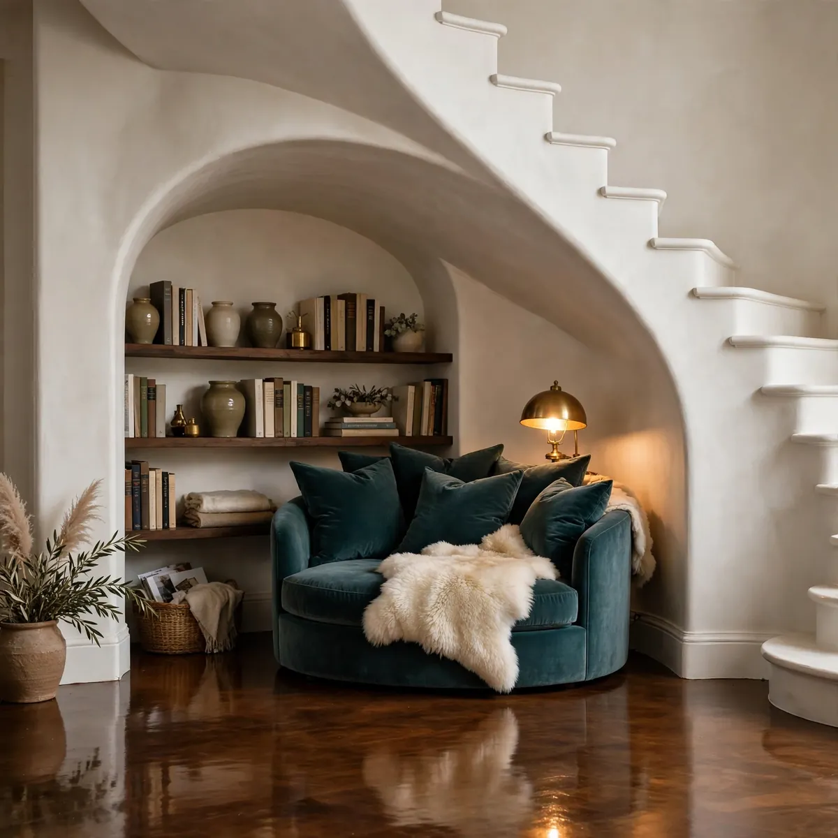 25 Curved Staircase Ideas for a Show-Stopping Stair curved staircase ideas: Turn to Classic Balusters and Newels for Tradition