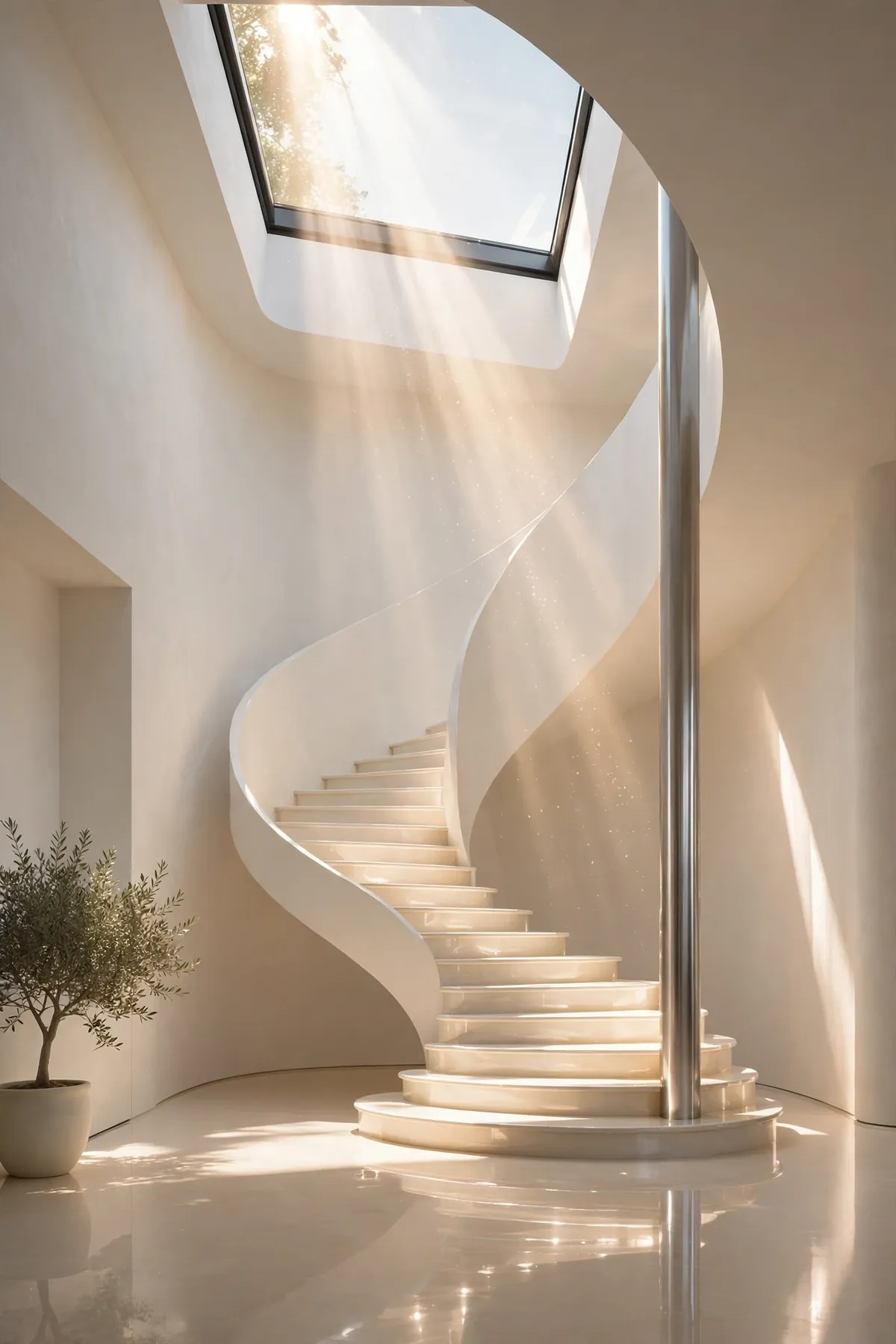 25 Curved Staircase Ideas for a Show-Stopping Stair curved staircase ideas: Keep the Bend Gentle and Quiet