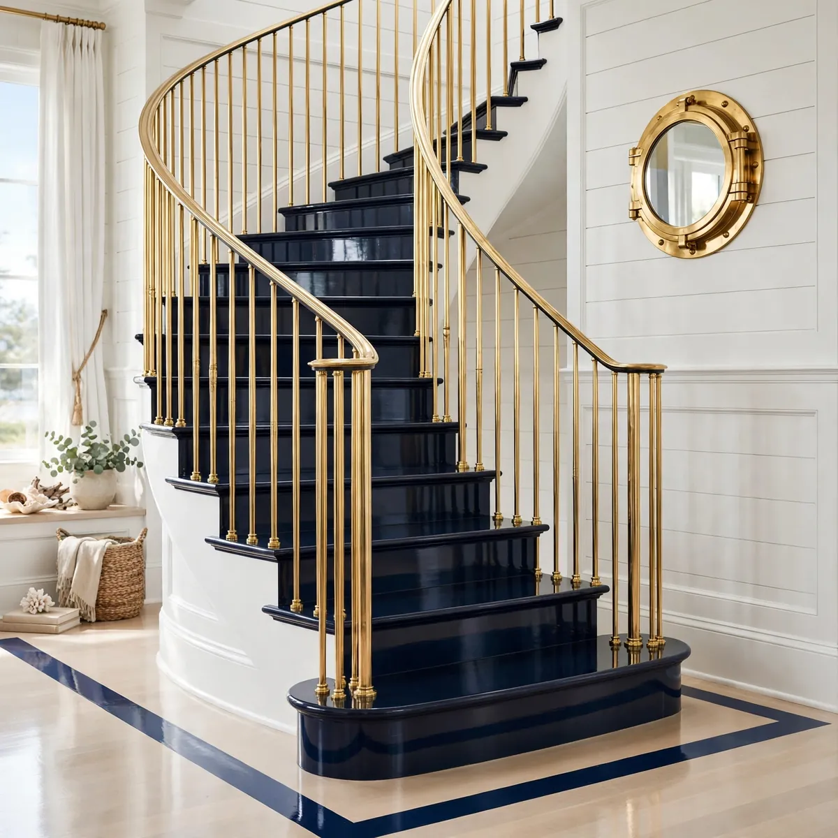 25 Curved Staircase Ideas for a Show-Stopping Stair curved staircase ideas: Open the Risers for an Airier Climb