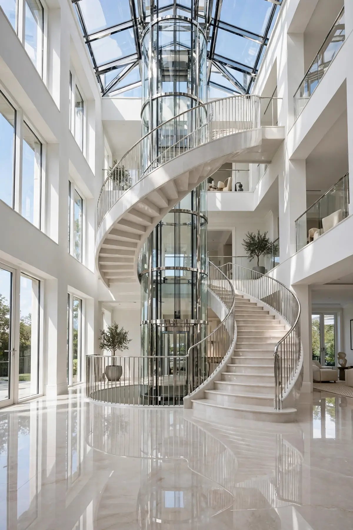 25 Curved Staircase Ideas for a Show-Stopping Stair curved staircase ideas: Give the Landing Its Own Design Moment