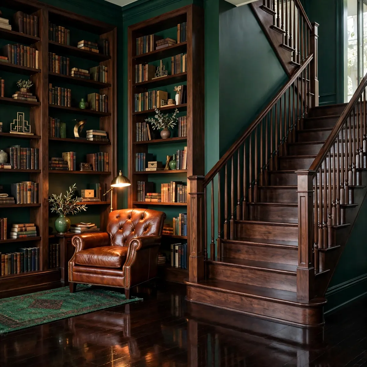Dark Staircase Ideas: 25 Ways to Make Your Stairs the Boldest Part of the House dark staircase ideas: Dark Staircase Ideas That Work in Small, Windowless Hallways