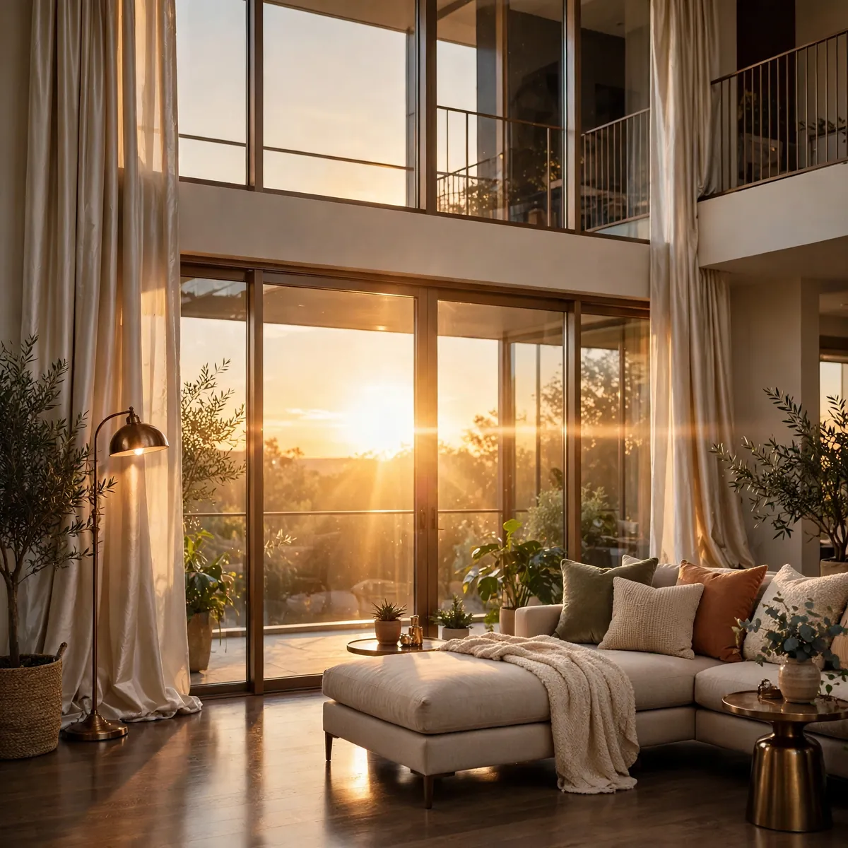 double height living room ideas: Climb the Wall with a Gallery of Framed Prints