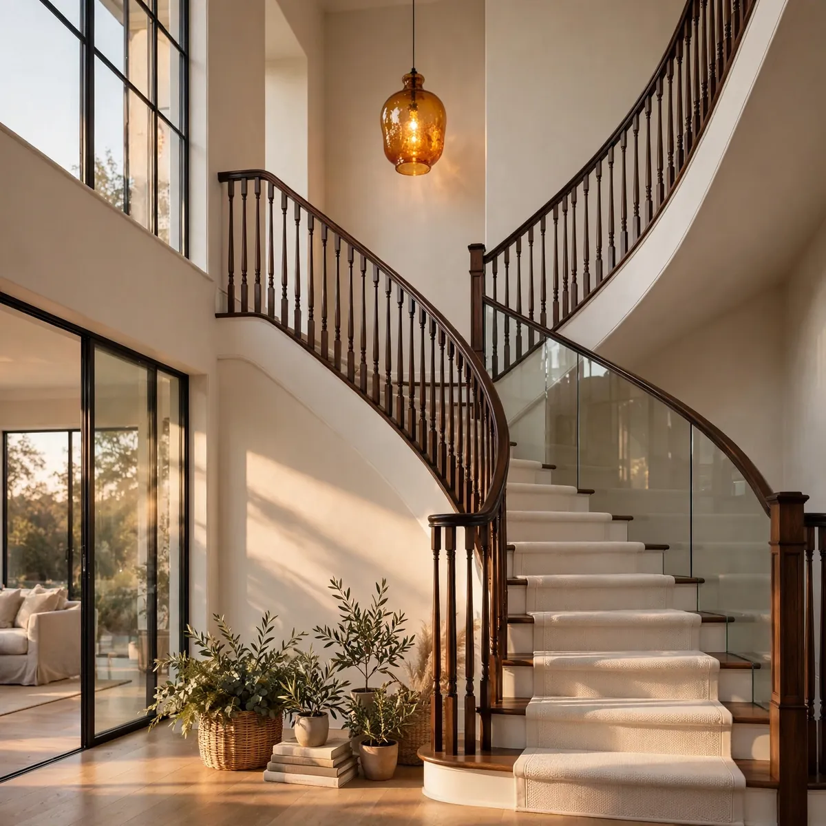double height living room ideas: Run Wall Sconces Up the Height of the Wall
