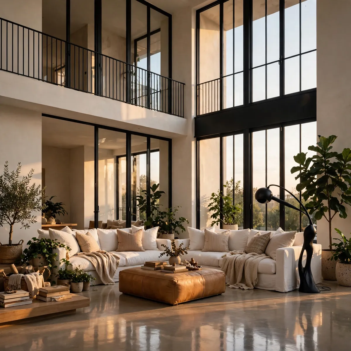 double height living room ideas: Carve Out a Mezzanine Reading Corner
