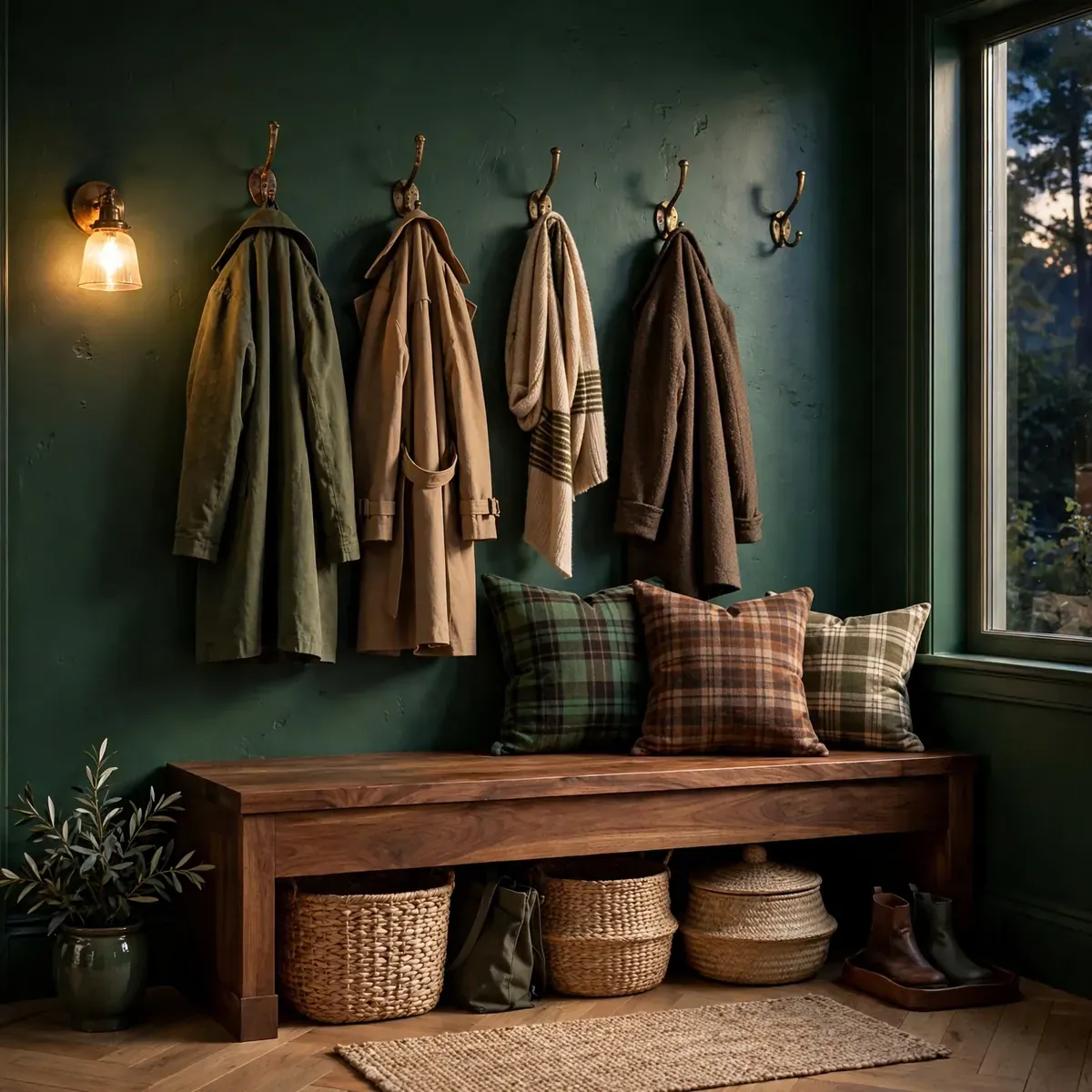 entryway decor ideas: An Arched Mirror for Softness and Height