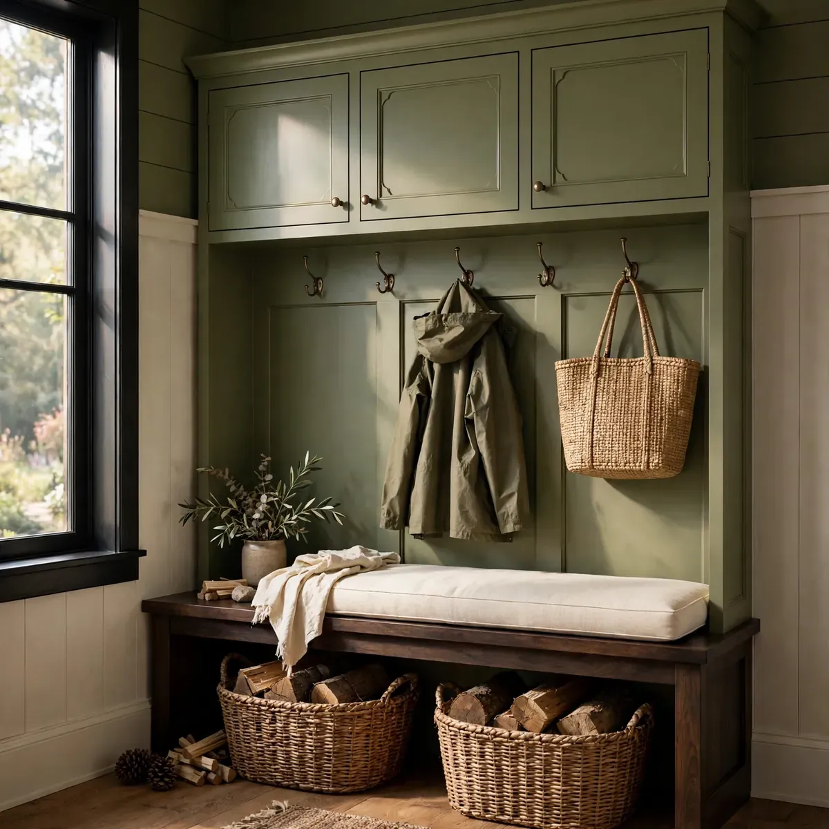 entryway decor ideas: A Dedicated Mail and Key Drop Station