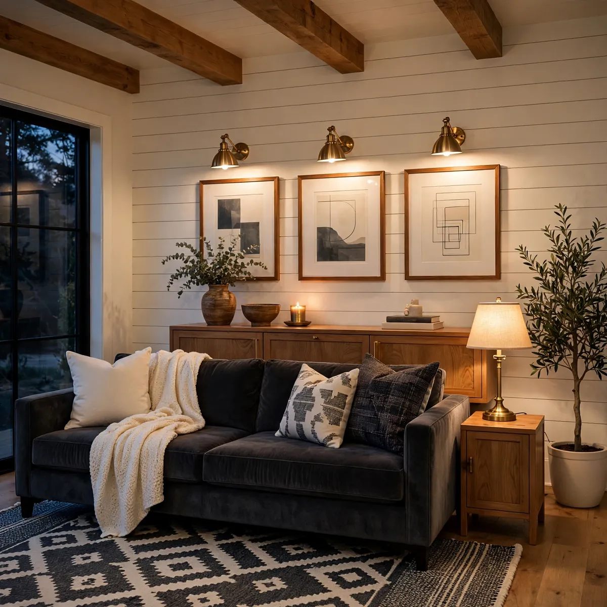 Farmhouse Living Room Ideas: 25 Cozy Looks You'll Love farmhouse living room ideas: Add Woven Baskets for Beautiful Storage