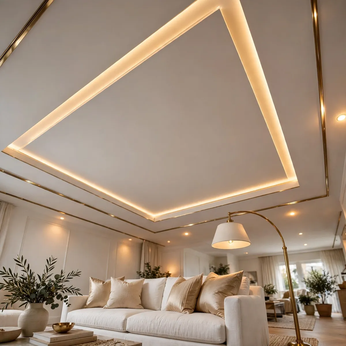25 False Ceiling Living Room Ideas That Make Your Space Look Luxe false ceiling living room ideas: Dark Matte Ceiling for a Moody, Cinematic Feel