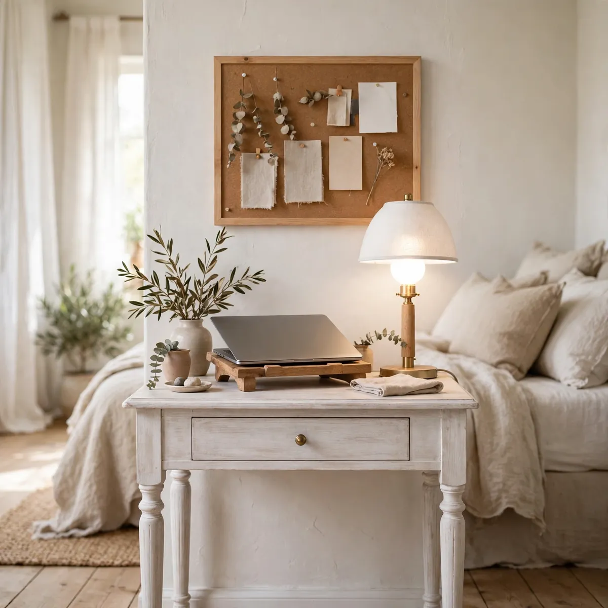 25 Stunning Farmhouse Desk Ideas for a Workspace You'll Actually Love farmhouse desk ideas: A Vanity-Style Desk for Beauty and Business