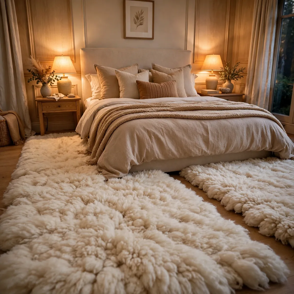 25 Welcoming Guest Bedroom Ideas Your Guests Will Love guest bedroom ideas: Lay a Soft Rug Where Feet Land First