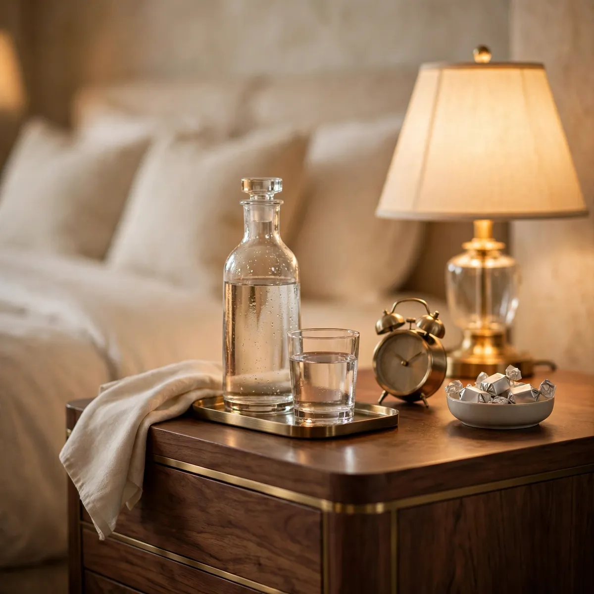 25 Welcoming Guest Bedroom Ideas Your Guests Will Love guest bedroom ideas: Stock the Nightstand Like a Good Hotel
