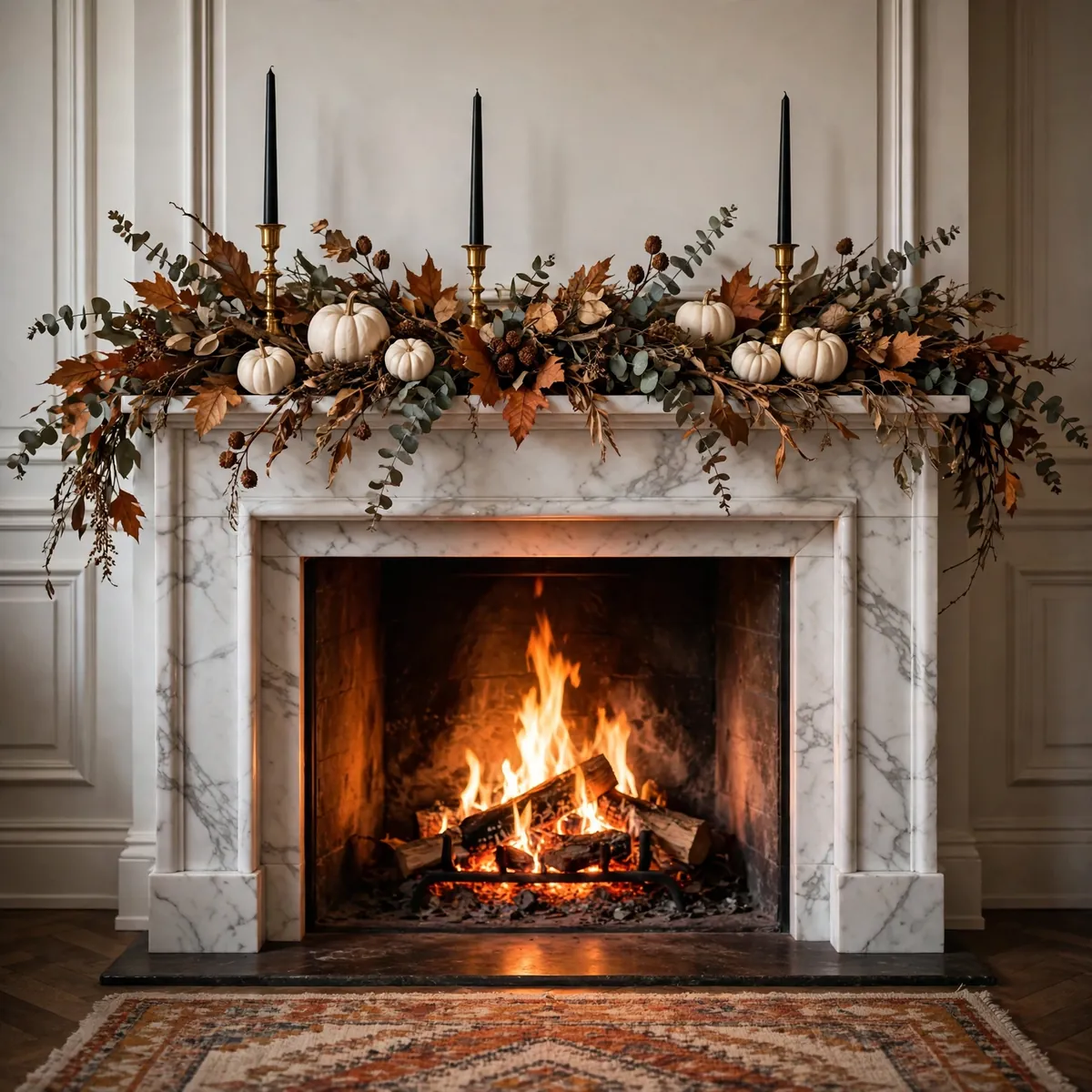 25 Halloween Living Room Decor Ideas That Are Spooky, Not Tacky halloween living room decor ideas: The Velvet Pumpkin Pillow Swap