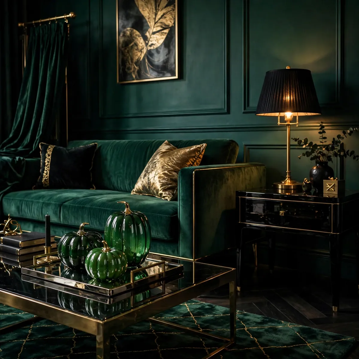 25 Halloween Living Room Decor Ideas That Are Spooky, Not Tacky halloween living room decor ideas: The Haunted Portrait Gallery Wall