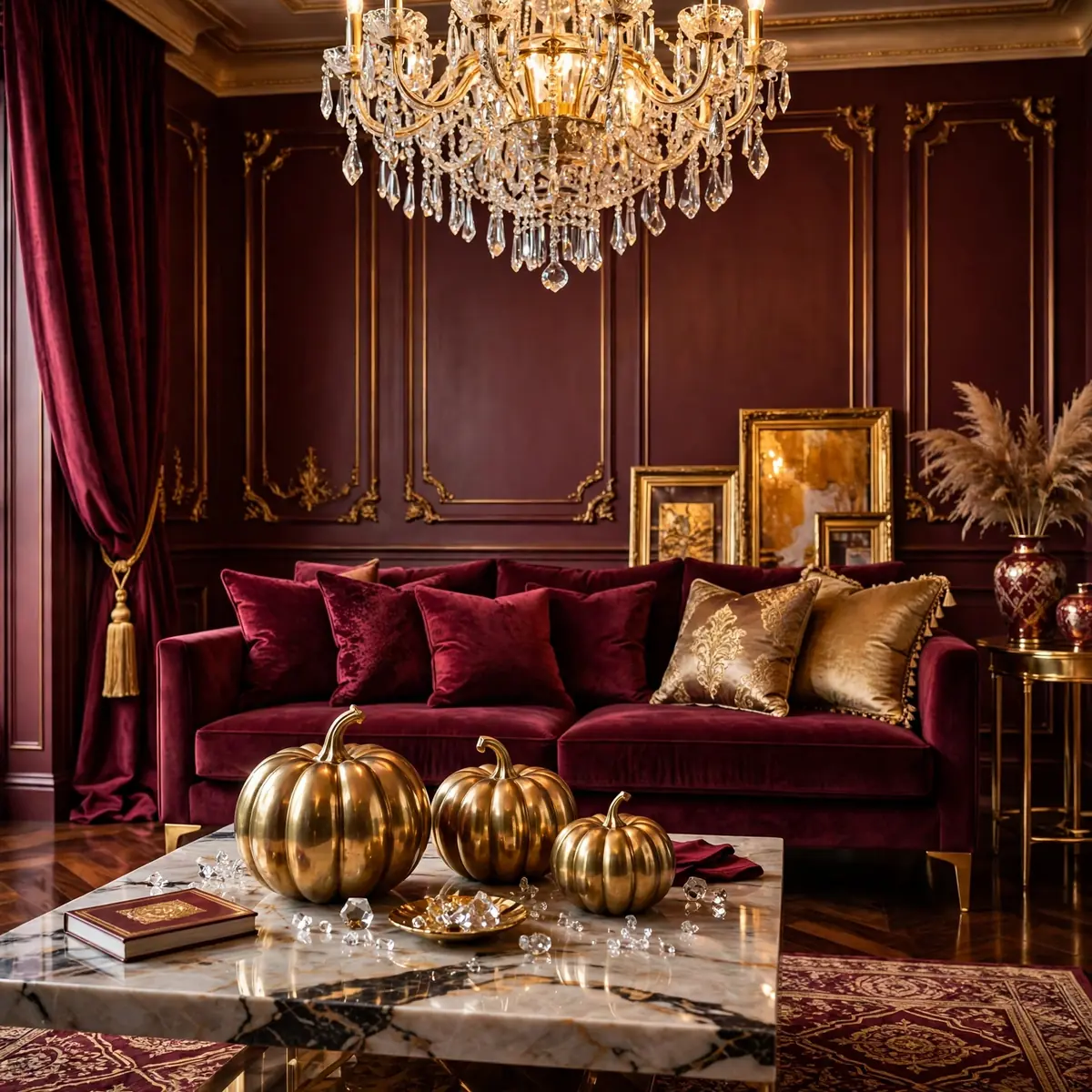 25 Halloween Living Room Decor Ideas That Are Spooky, Not Tacky halloween living room decor ideas: Midnight Throw Blanket Layering