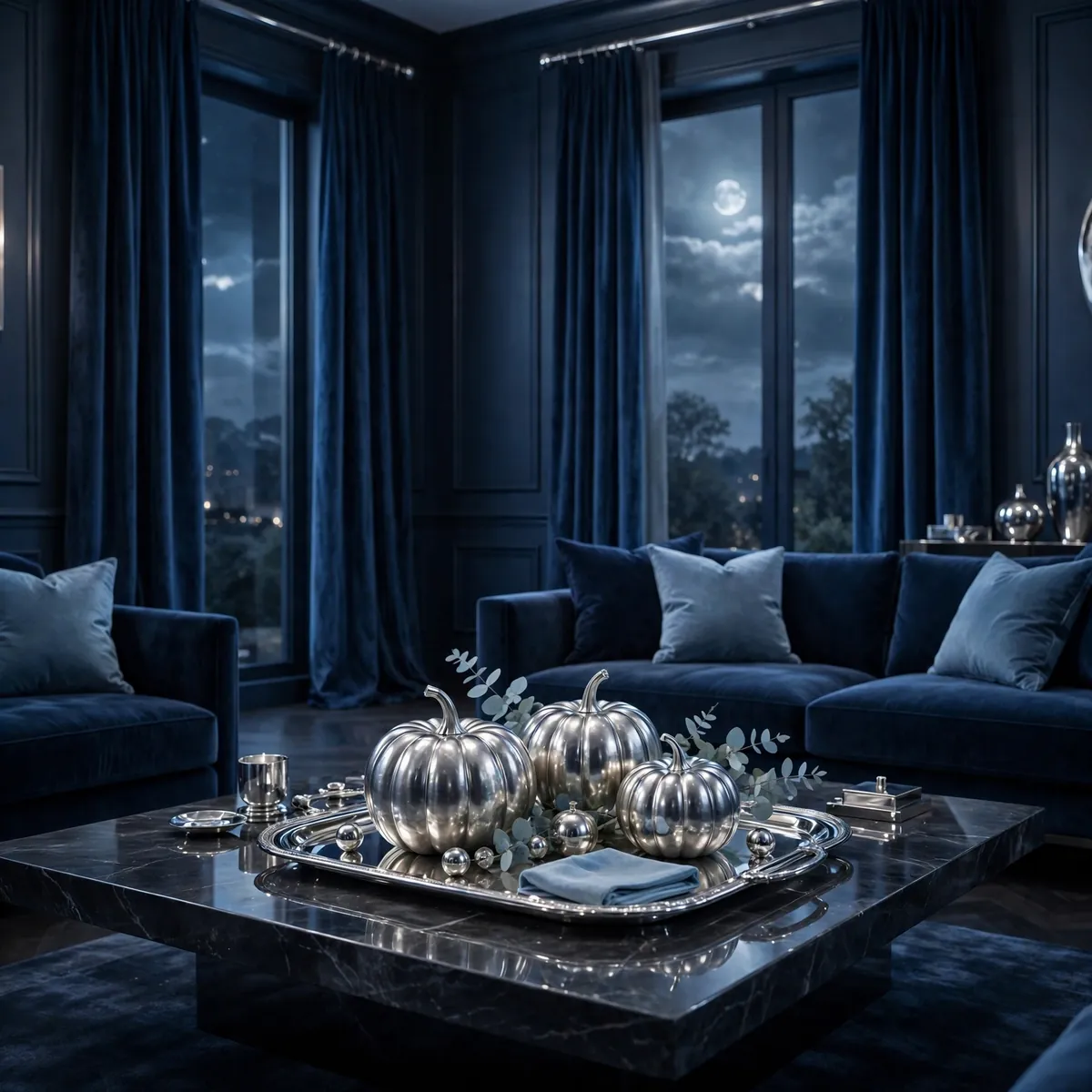 25 Halloween Living Room Decor Ideas That Are Spooky, Not Tacky halloween living room decor ideas: The Amber Bulb Lamp Swap