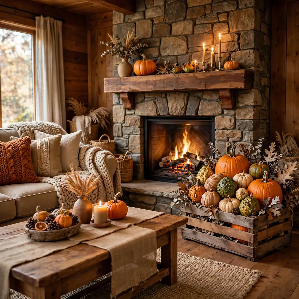 25 Halloween Living Room Decor Ideas That Are Spooky, Not Tacky halloween living room decor ideas: The Ghost Window Glow