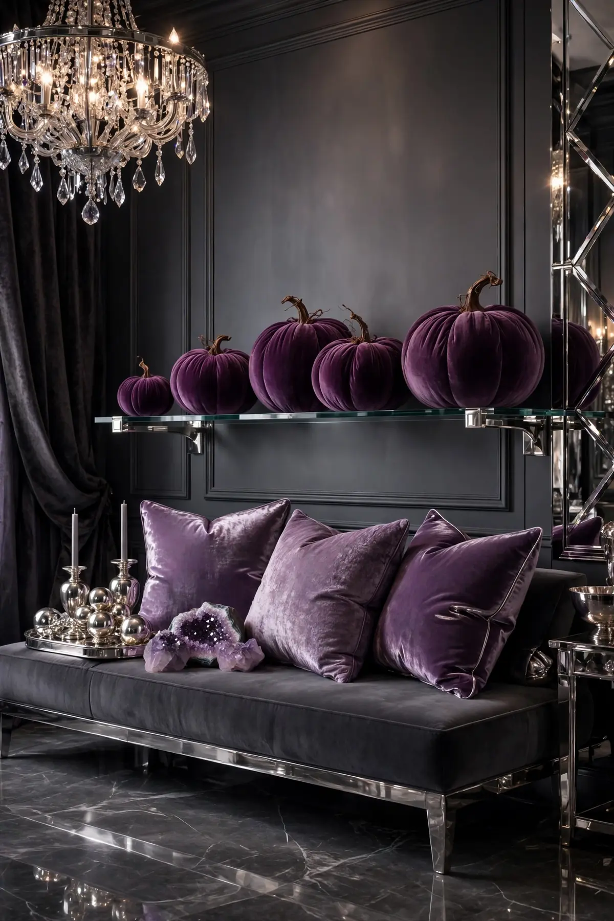 25 Halloween Living Room Decor Ideas That Are Spooky, Not Tacky halloween living room decor ideas: Skull and Bone Accents