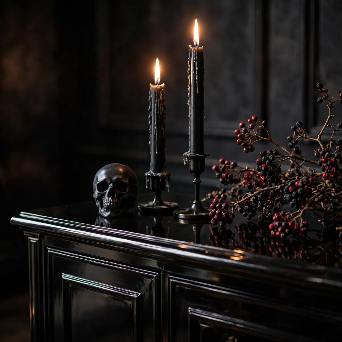 25 Halloween Living Room Decor Ideas That Are Spooky, Not Tacky halloween living room decor ideas: The Witchy Book Stack