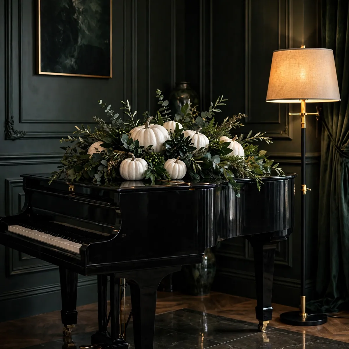 25 Halloween Living Room Decor Ideas That Are Spooky, Not Tacky halloween living room decor ideas: The Skeleton Puppy on the Side Table