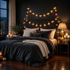 25 Halloween Bedroom Decor Ideas for a Cozy-Spooky Room