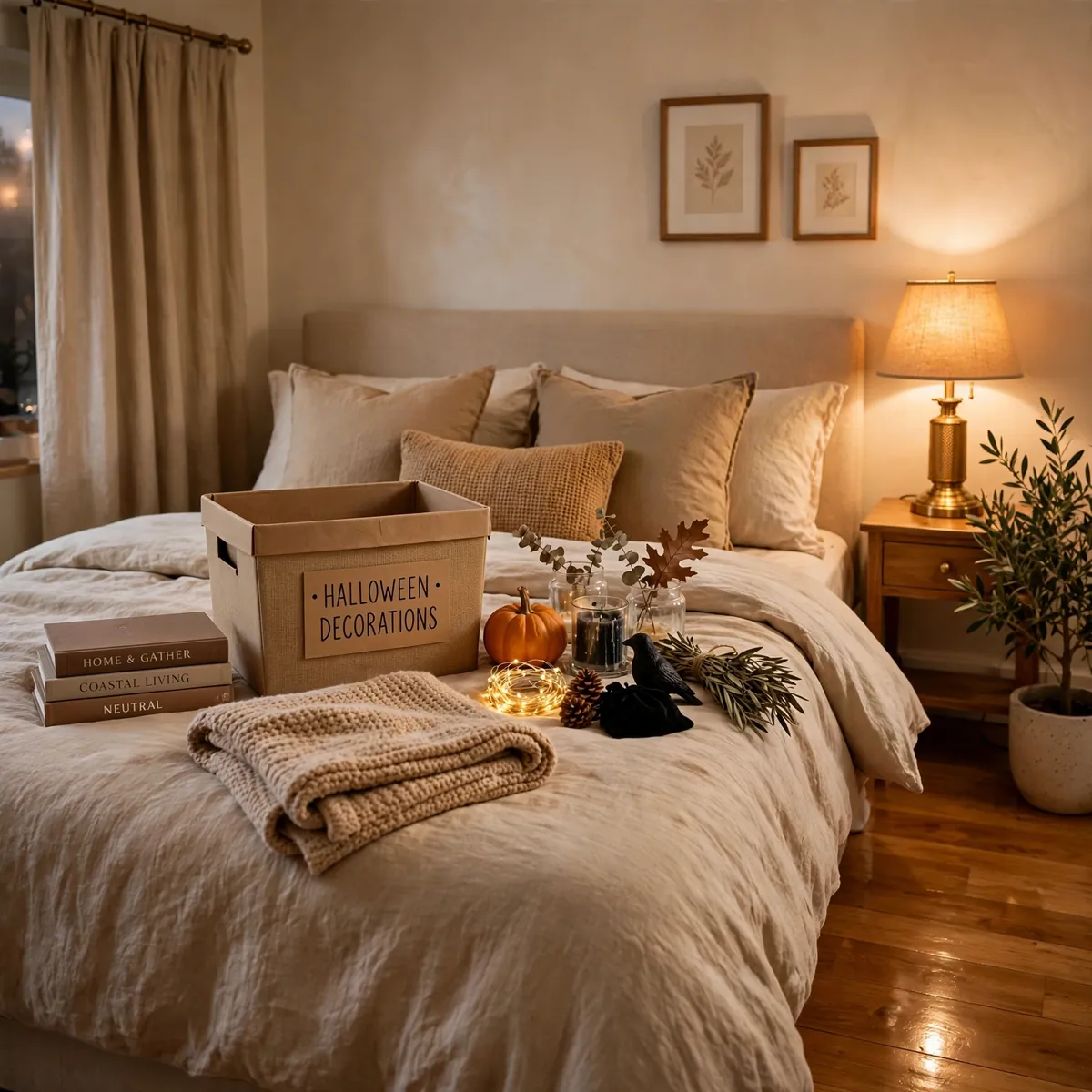 25 Halloween Bedroom Decor Ideas for a Cozy-Spooky Room halloween bedroom decor ideas: The November First Teardown Plan