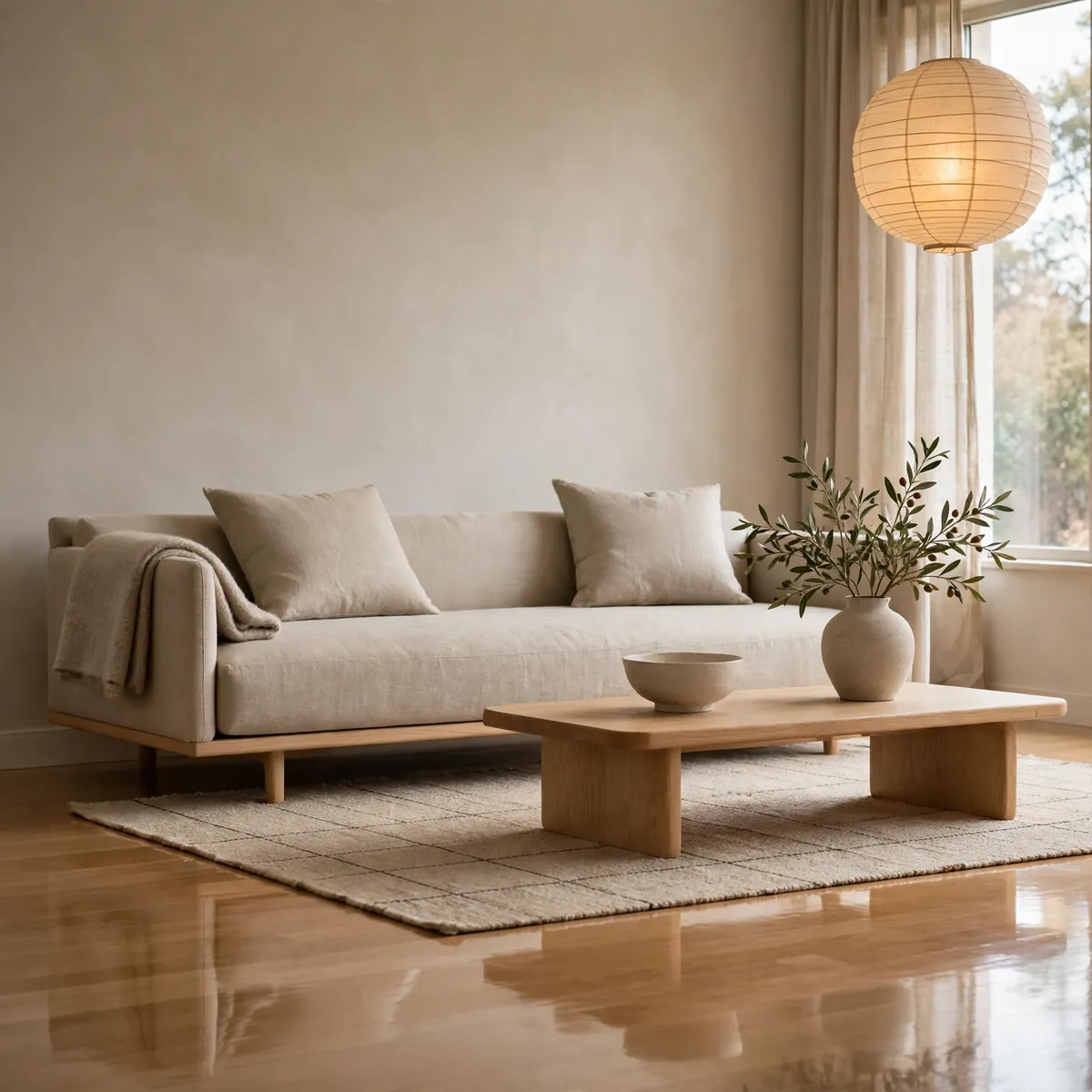 25 Japandi Living Room Ideas for a Calm, Warm, Minimal Home japandi living room ideas: Japandi Living Room Ideas Begin with a Low-Profile Sofa
