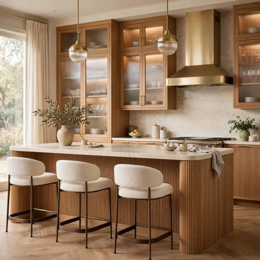 kitchen decor ideas: Fluted and Reeded Cabinet Texture