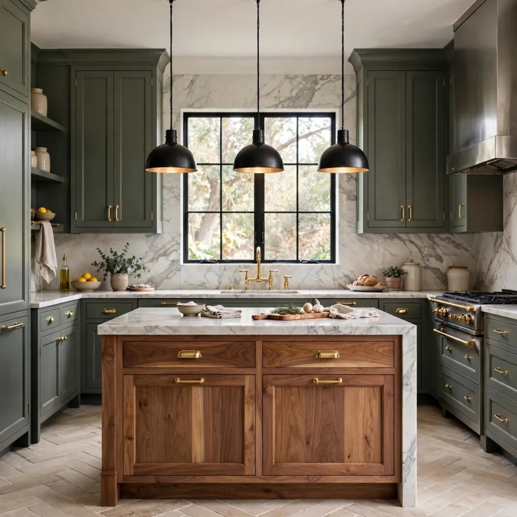 kitchen decor ideas: Brass and Mixed Metals, Done Softly